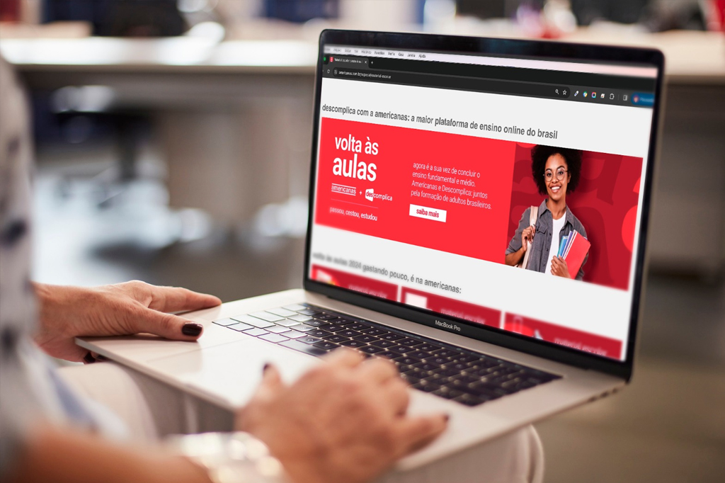 Fotografia de anúncio online da Americanas